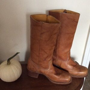 Frye Campus Boots Tall Tan Women’s 9.5M